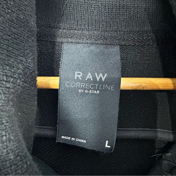 G-Star RAW Correctline Half Zip Sweatshirt Black Size Large - Picture 7 of 7